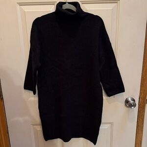 Pomander Place Women’s Black Turtleneck Sweater Dress